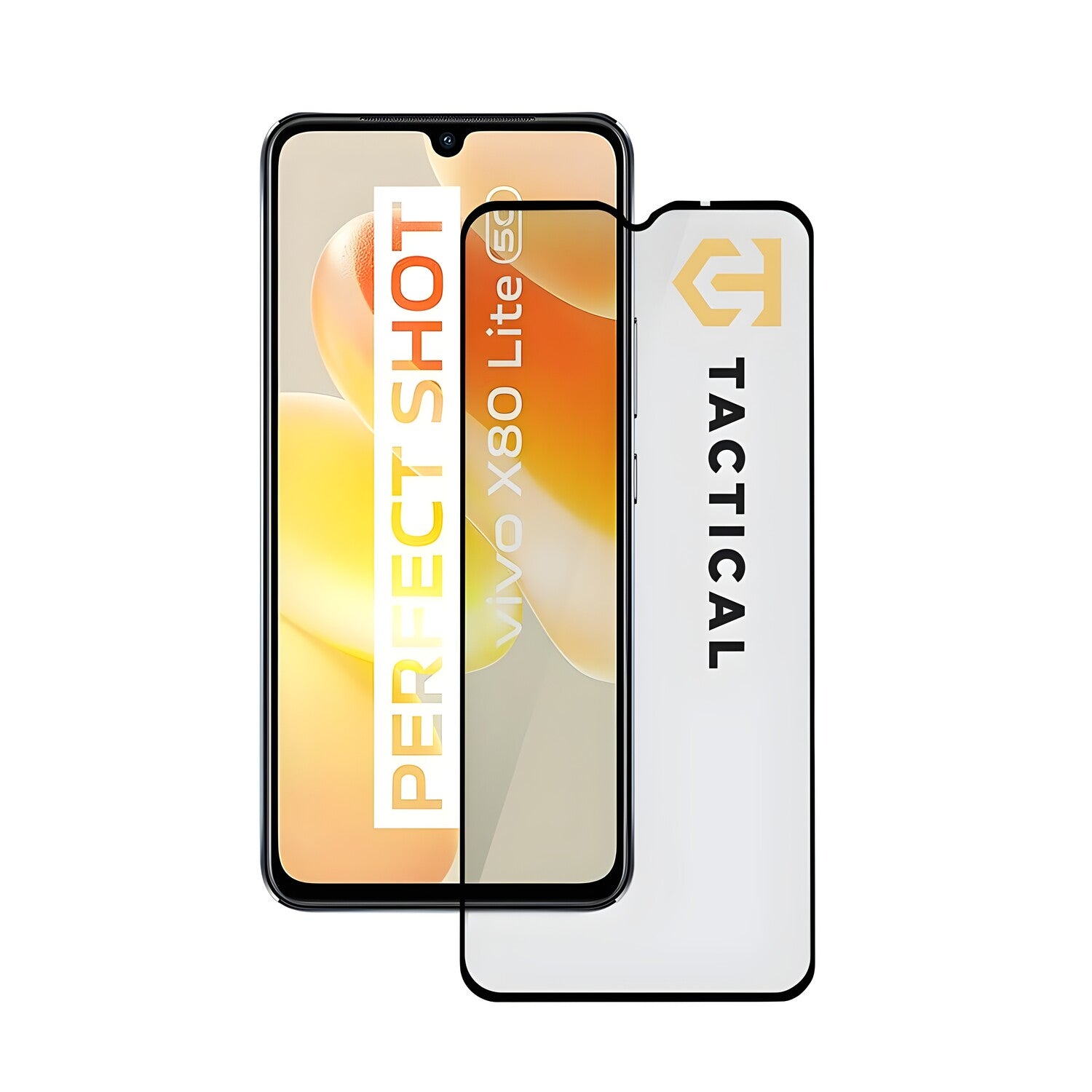 Tactical Glass Shield 5D staklo za Vivo X80 Lite - Crna KP25890