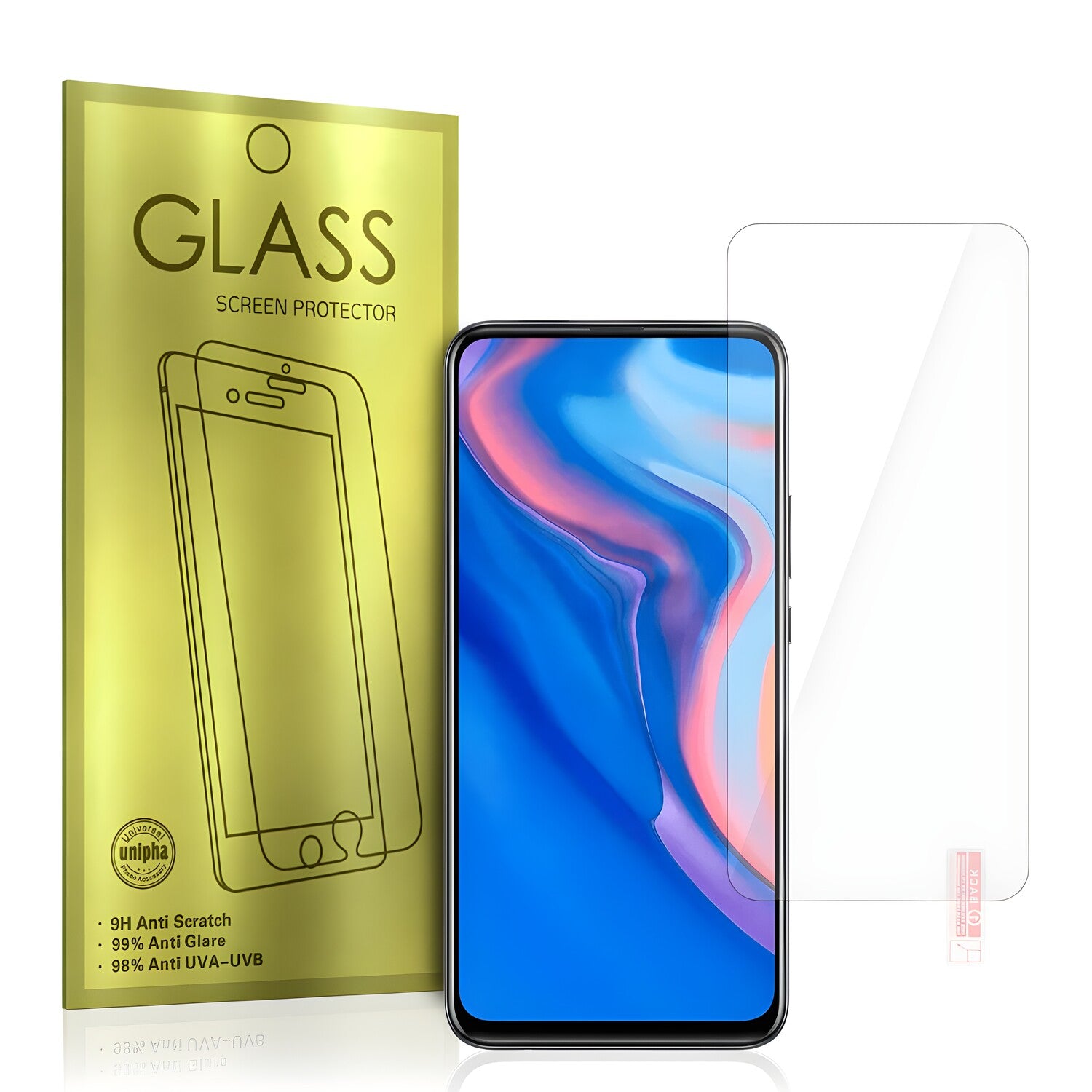 Kaljeno staklo GOLD 9H za Huawei P Smart Z - Prozirna KP26770