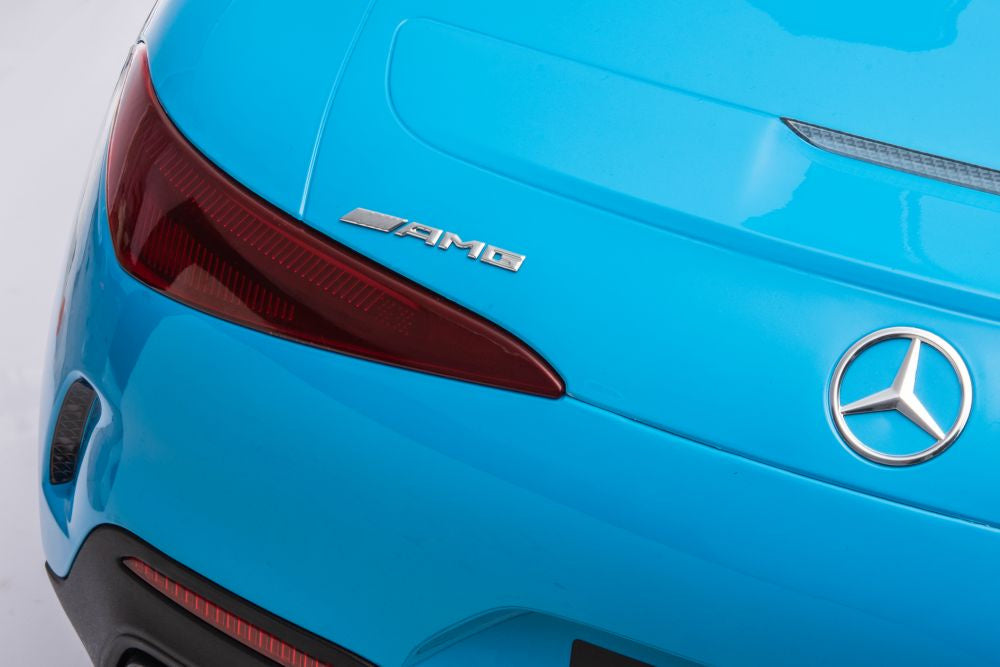 Licencirani auto na akumulator Mercedes AMG SL63 - plavi/lakirani