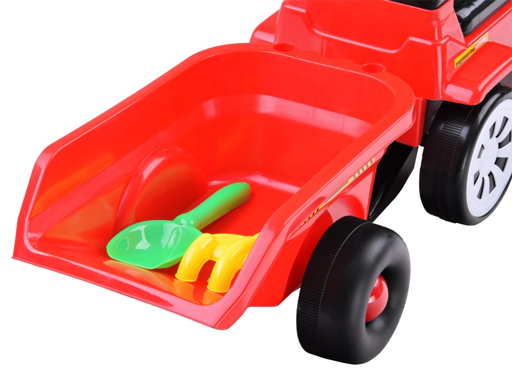 Guralica traktor s prikolicom – crveni