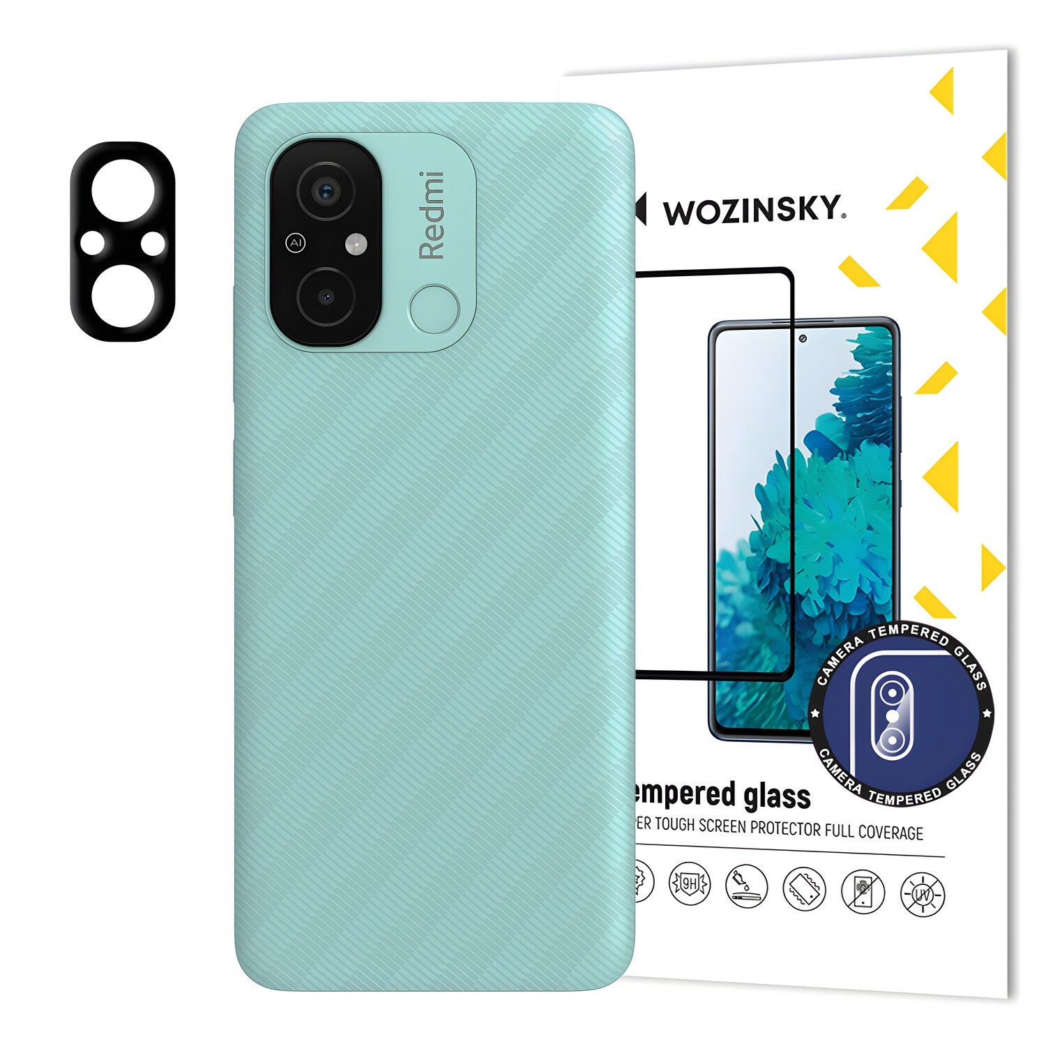 Wozinsky kaljeno staklo za kameru 9H za Xiaomi Redmi 11A/Redmi 12C - Crna KP27687