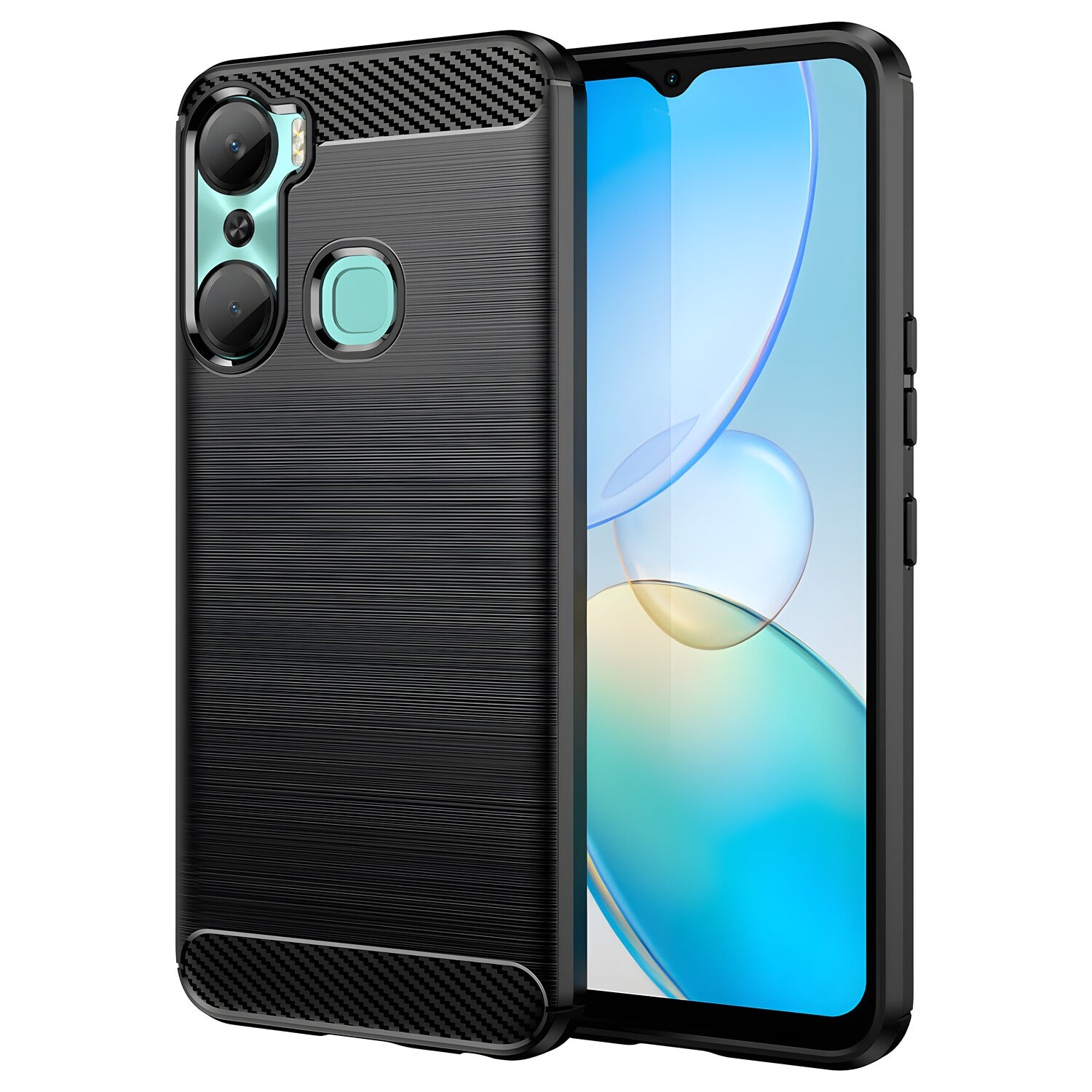 Futrola Carbon Shield TPU za Infinix Hot 12 Pro - Crna KP27689