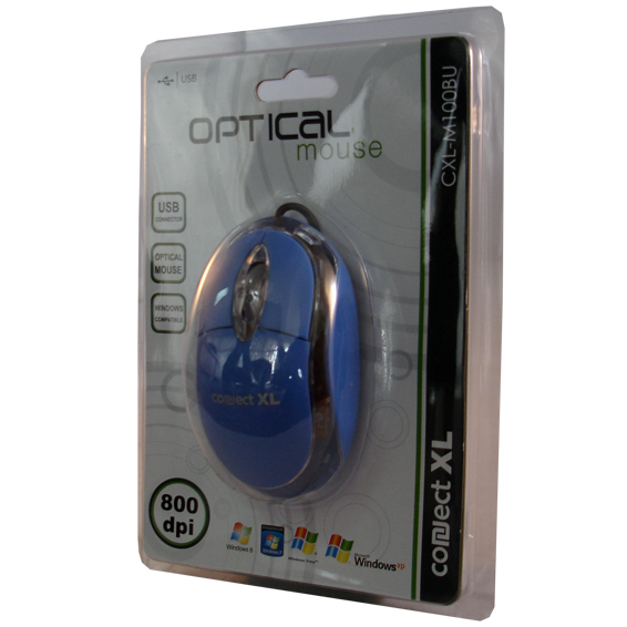 Connect XL Miš optički, 800dpi, USB, crna boja - CXL-M100BK
