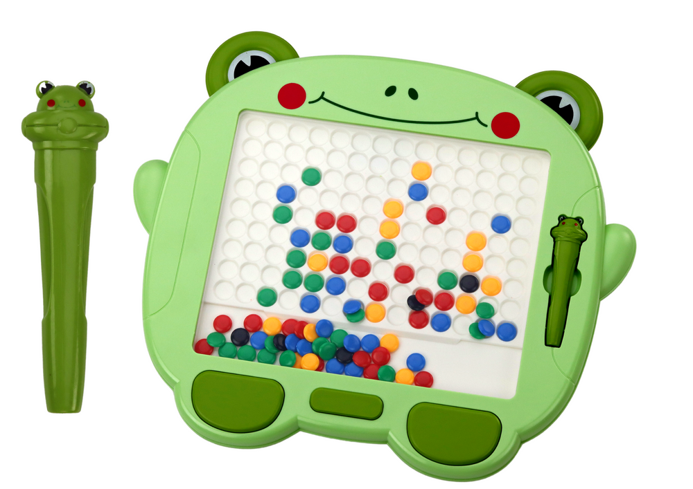 Magnetic Educational Board Frog Stylus Pad Green Beads Puzzle