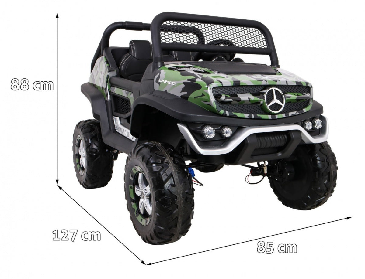 Licencirani auto na akumultor Mercedes BENZ UNIMOG - moro