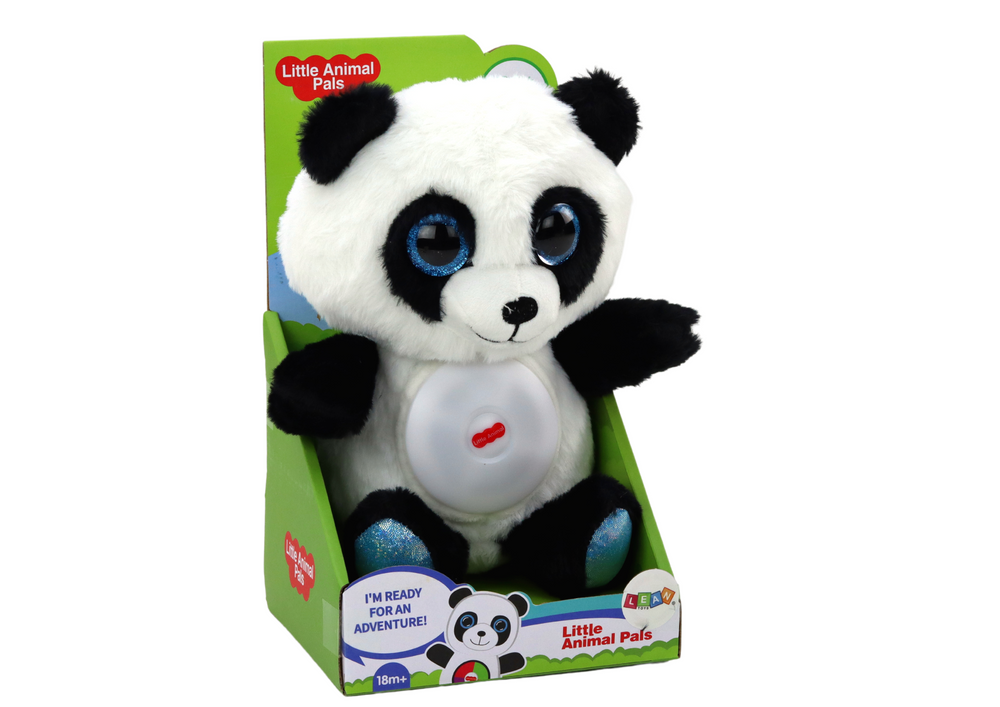 Interaktivna plišana panda sa zvučnim efektima - crno/bijela