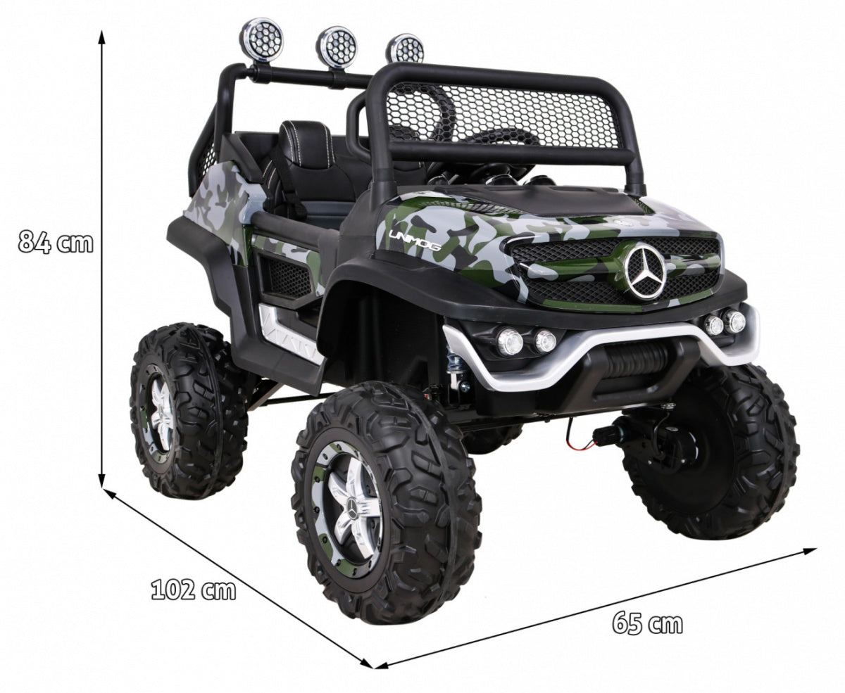 Licencirani auto na akumultor Mercedes BENZ UNIMOG S - moro