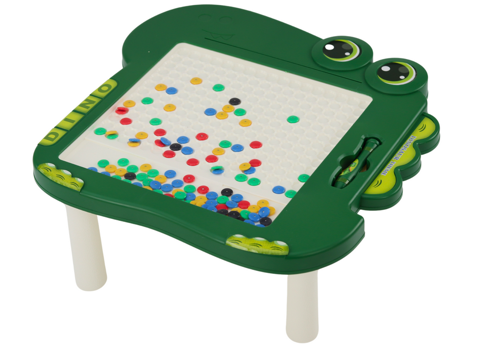 Edukativna magnetna ploča Dinosaur Puzzle - zelena