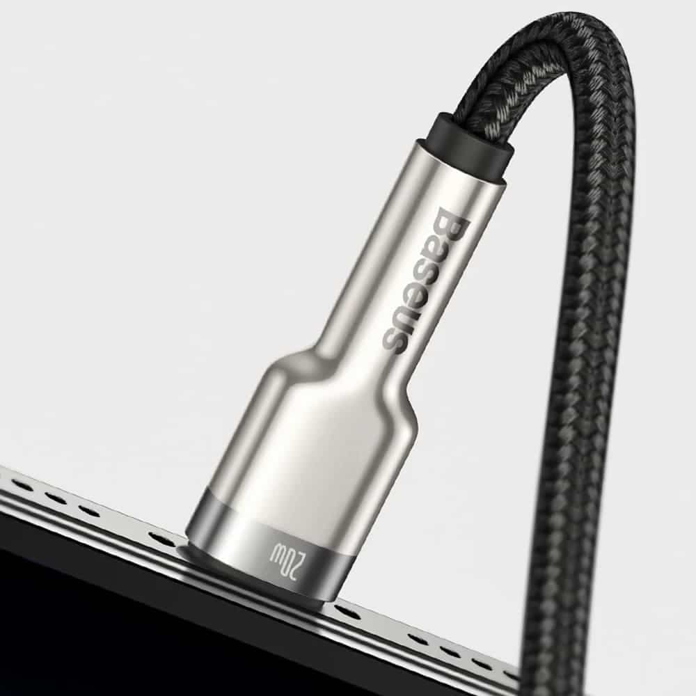 Baseus - Data Cable Cafule Series Metal (CATLJK-B01) - Type-C to Lightning, 20W, 2m