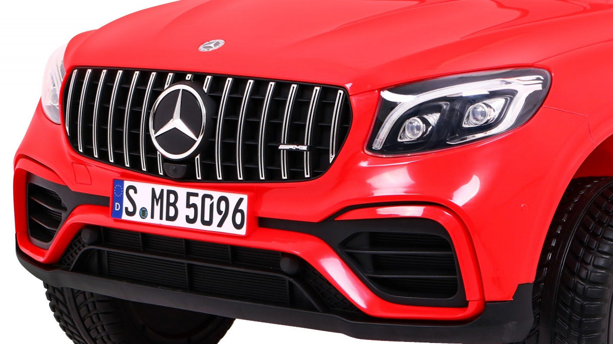 Licencirani auto na akumulator Mercedes GLC 63S - dvosjed - crveni