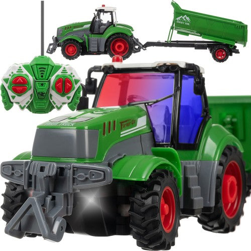 Traktor na daljinsko upravljanje sa prikolicom