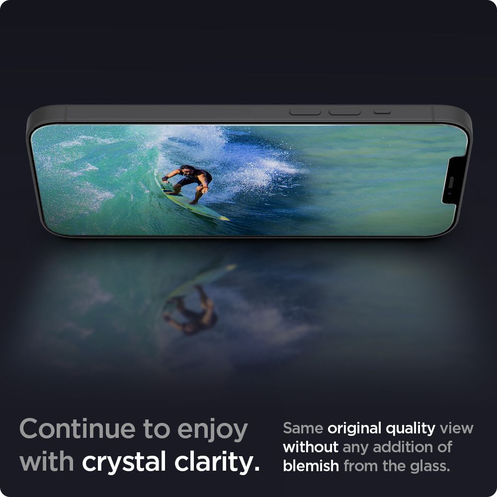 Spigen - Glas.TR Slim - iPhone 12 / 12 Pro - prozirni