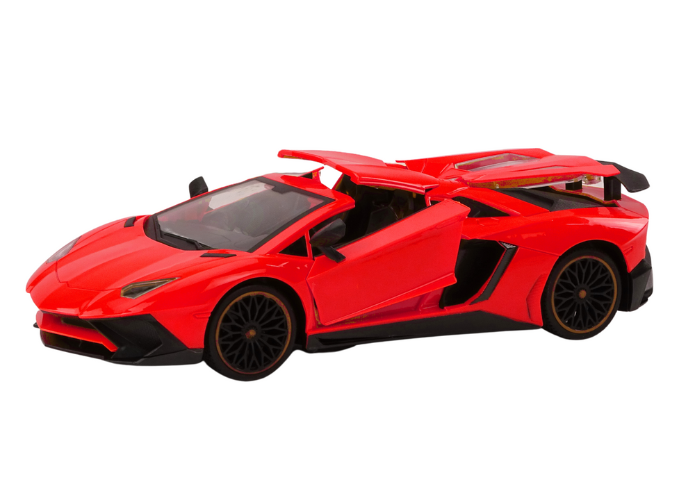 Auto na daljinsko upravljanje Sports Car 1:12 s vratima na otvaranje - crveni