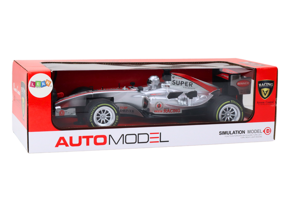 Formula na daljinsko upravljanje automodel 1:12 sa zvučnim efektima - sivi