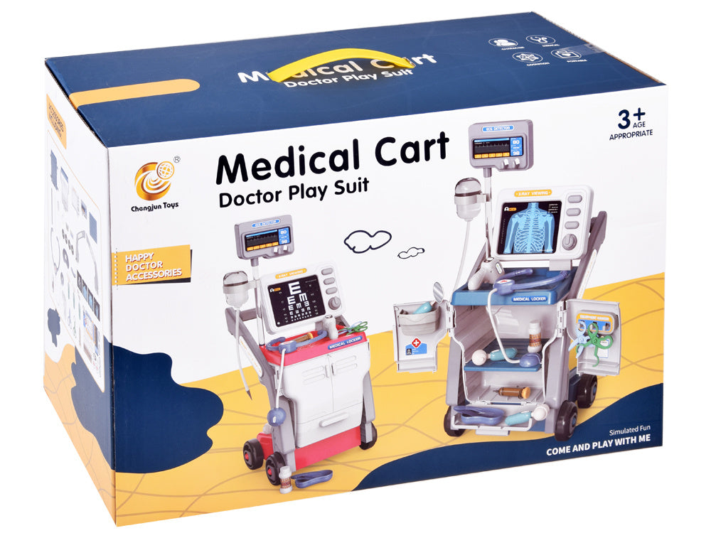 Medicinska kolica za malog liječnika roza