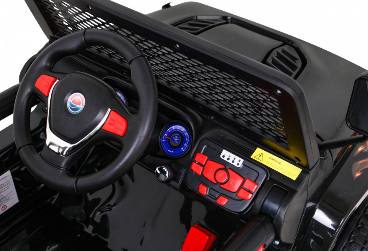 Auto na akumulator NEW Raptor DRIFTER 4 x 4 - crni/plamen
