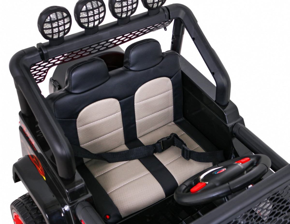 Auto na akumulator NEW Raptor DRIFTER 4 x 4 - crni/plamen