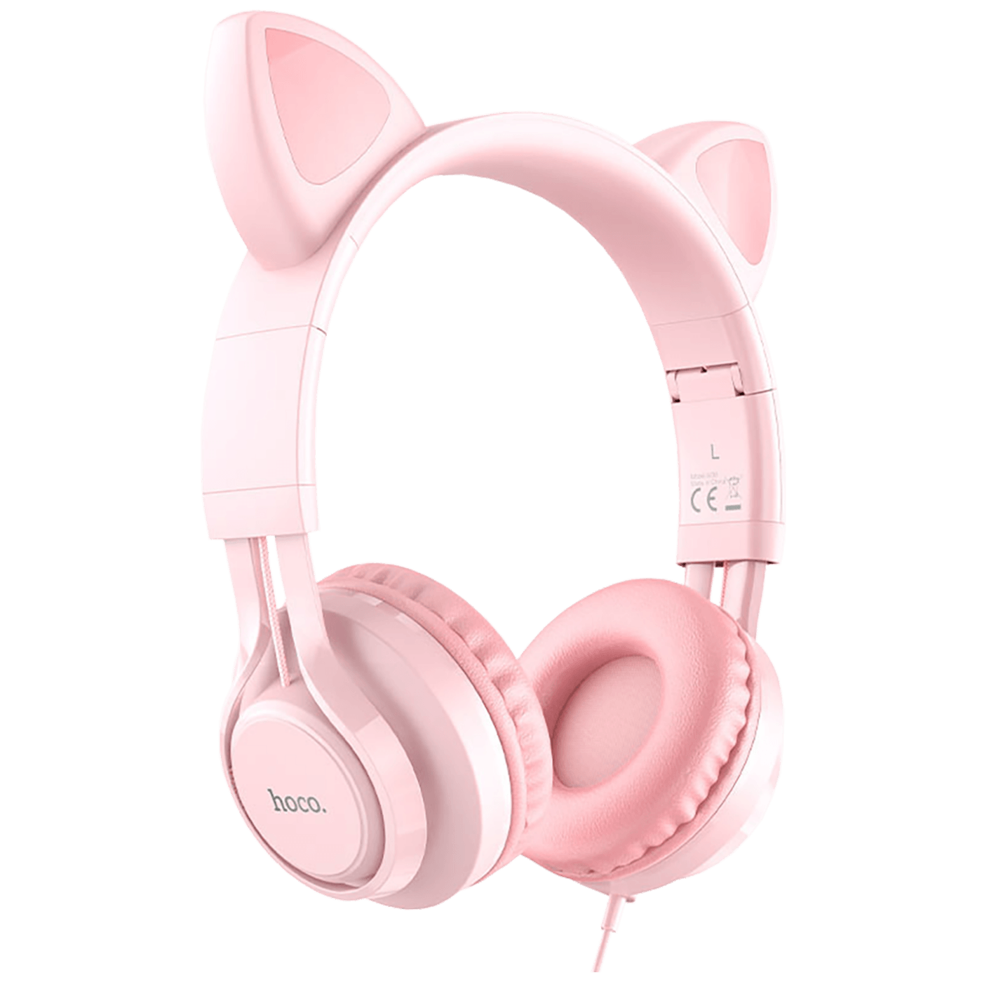 hoco. Slušalice sa mikrofonom, mačje uši, pink - W36 slušalice Mačje uši,Pink