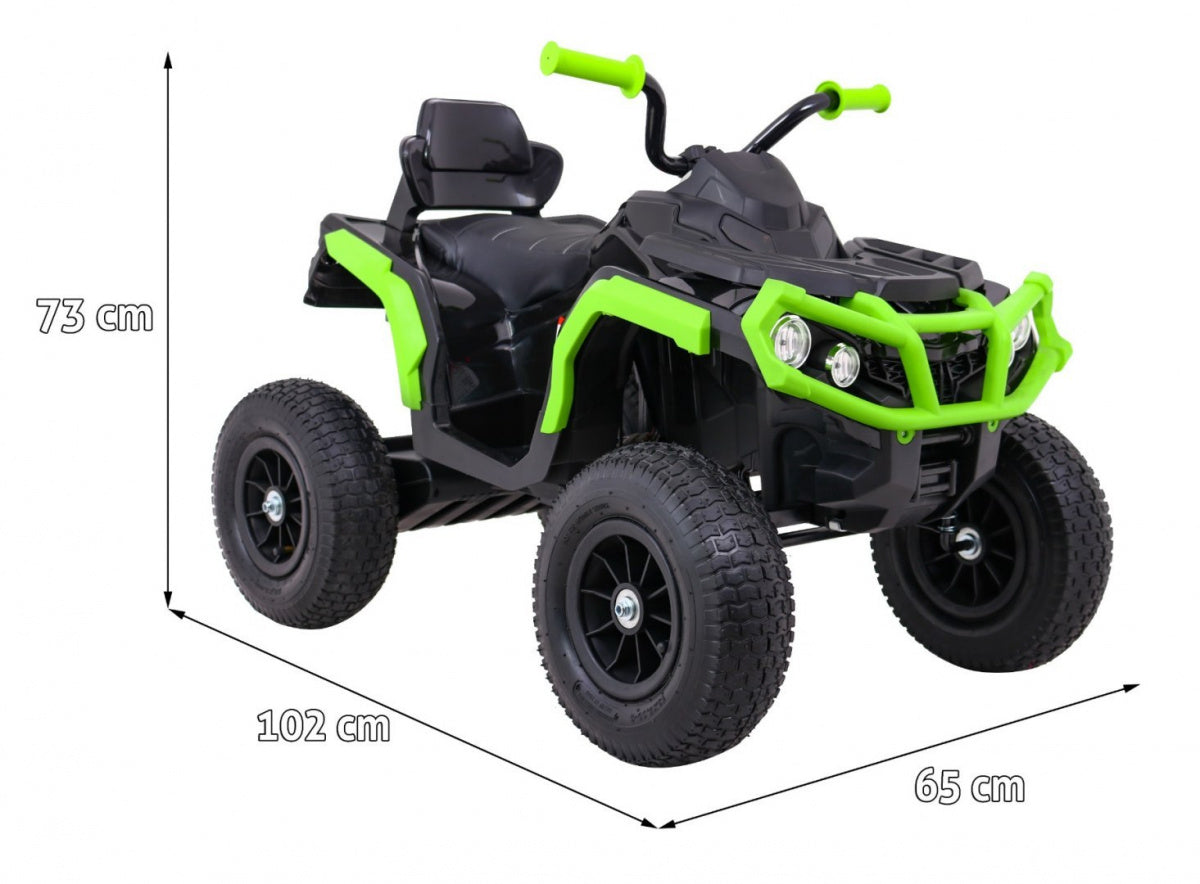 Quad na akumulator ATV Air - crno/zeleni