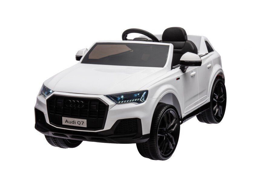 Licencirani auto na akumulator Audi Q7 - bijeli/lakirani