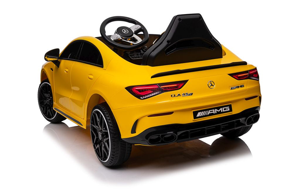 Licencirani auto na akumulator Mercedes CLA 45s AMG 4x4 - žuti