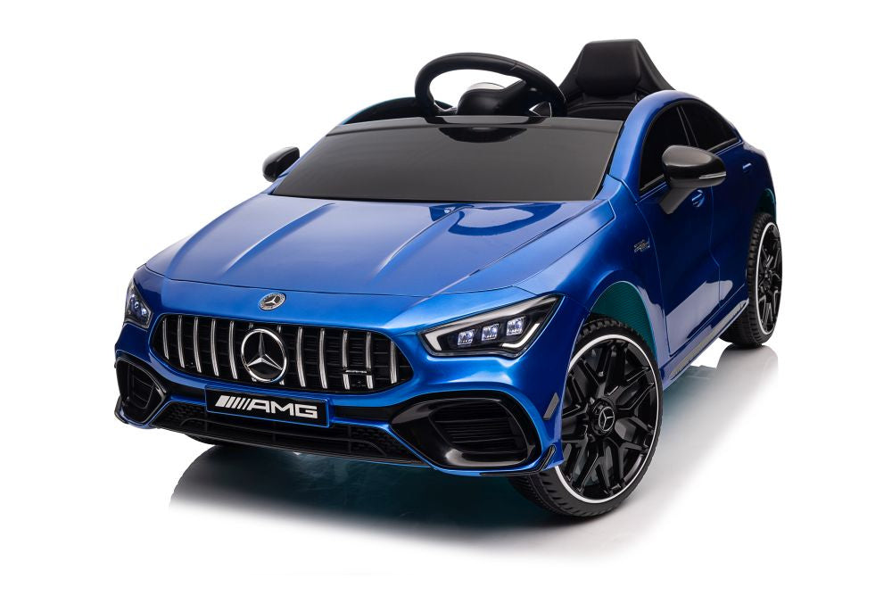 Licencirani auto na akumulator Mercedes CLA 45s AMG 4×4 – plavii/lakirani