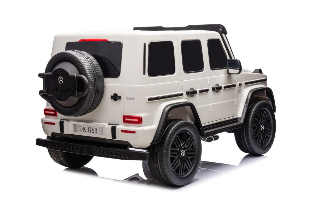 Licencirani auto na akumulator Mercedes G63 XXL 4x4 - dvosjed - bijeli