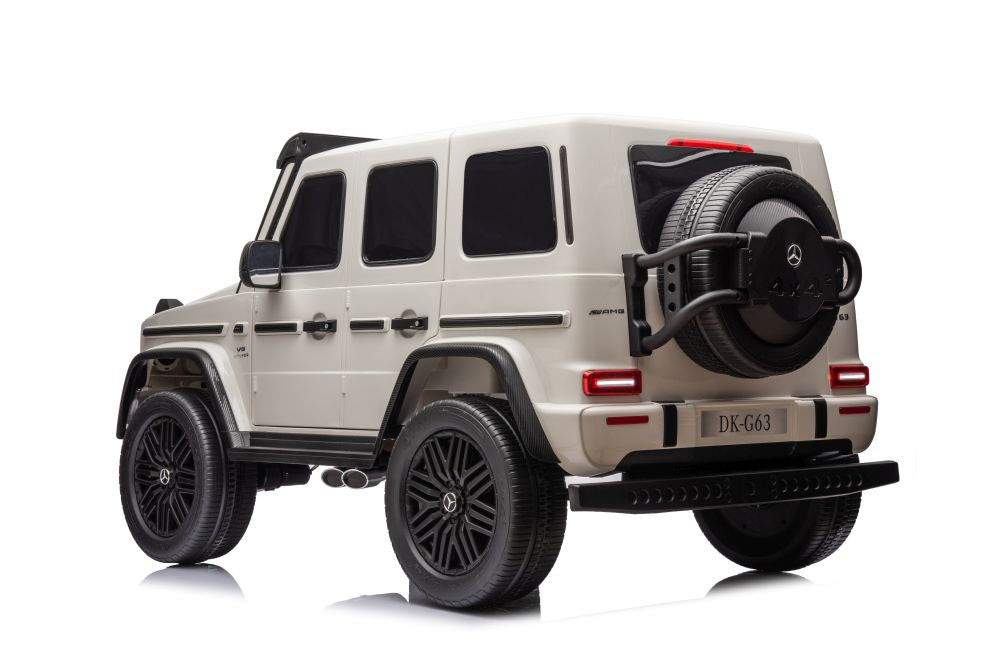 Licencirani auto na akumulator Mercedes G63 XXL 4x4 - dvosjed - bijeli