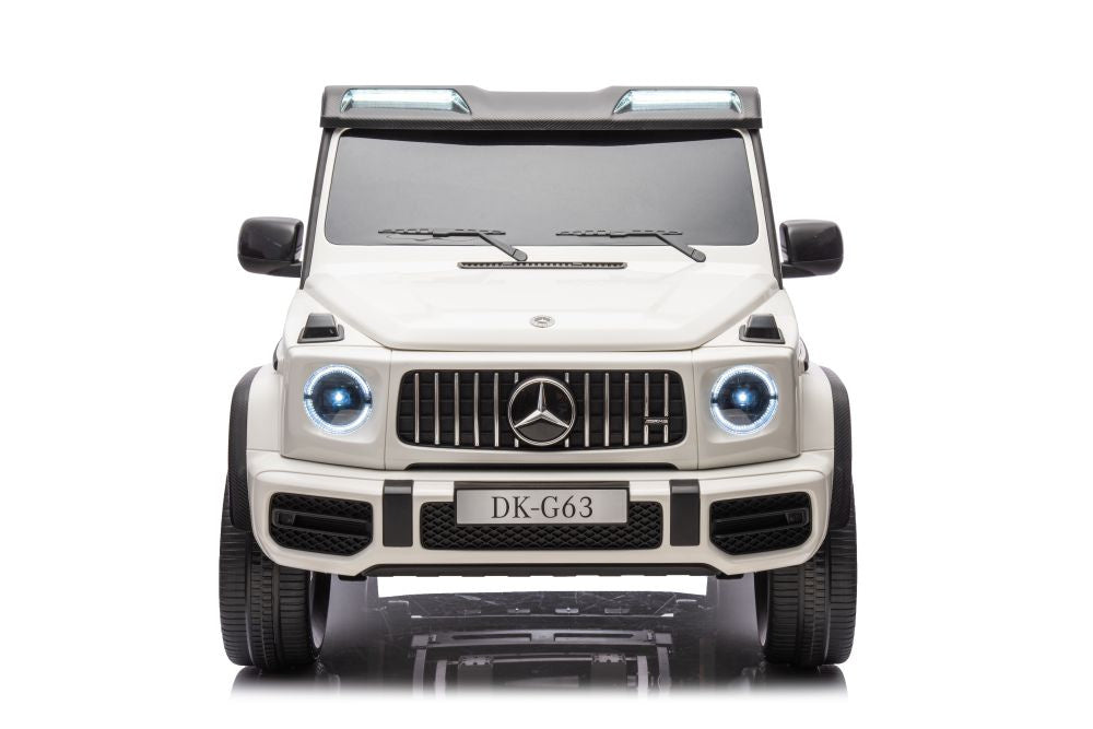 Licencirani auto na akumulator Mercedes G63 XXL 4x4 - dvosjed - bijeli