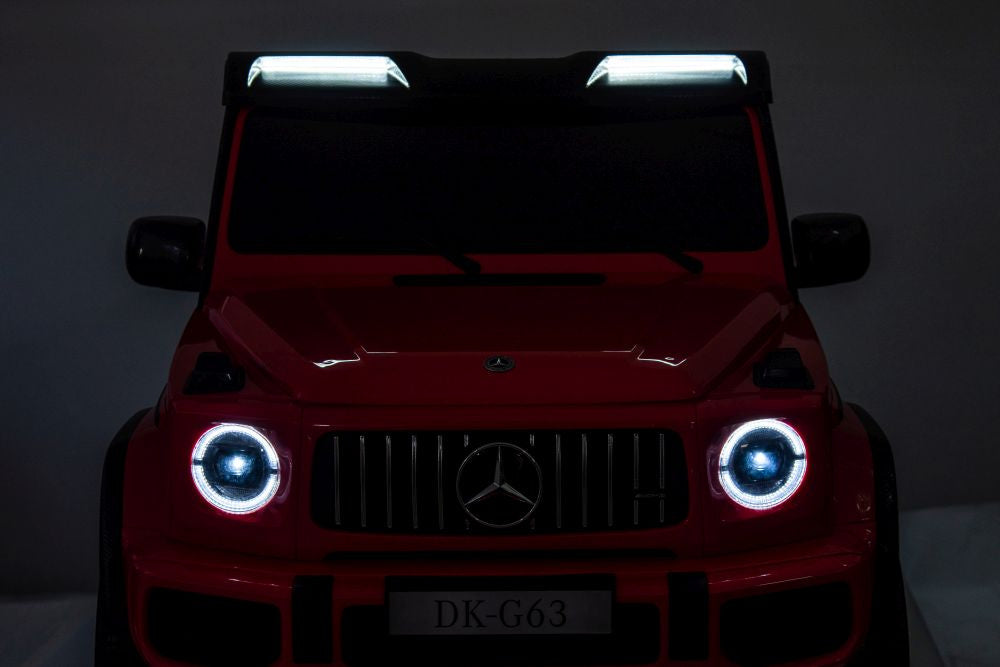 Licencirani auto na akumulator Mercedes G63 XXL 4x4 - dvosjed - crveni