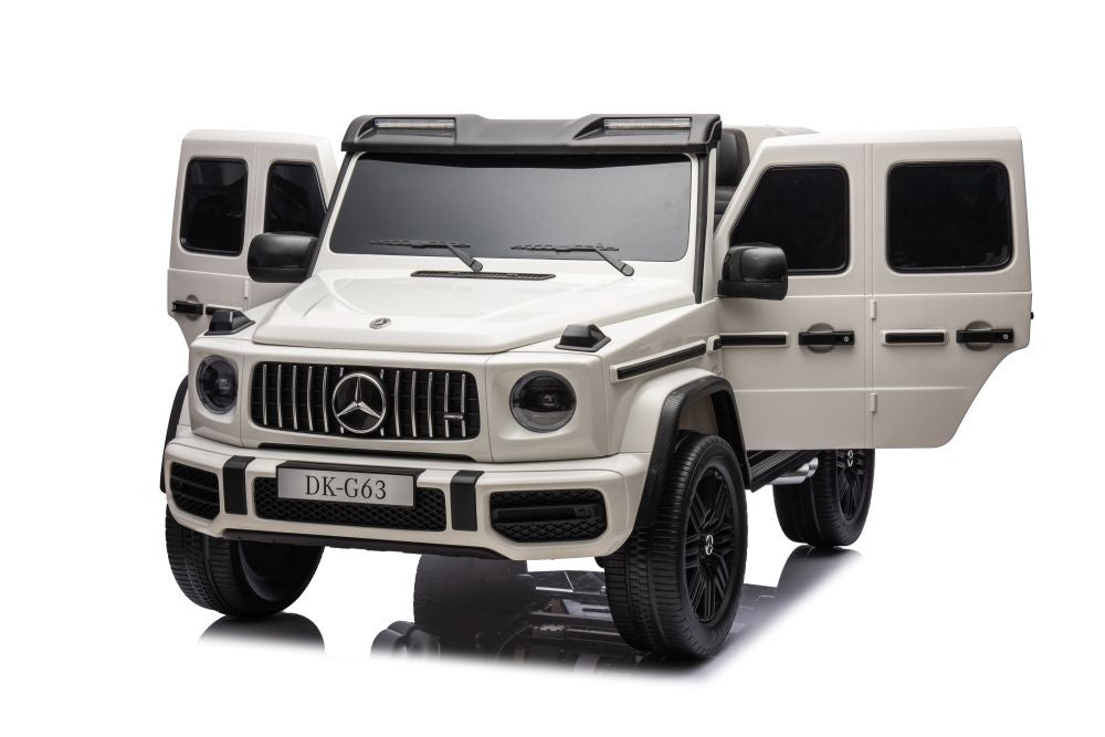 Licencirani auto na akumulator Mercedes G63 XXL 24V 4x4 - DVOSJED - bijeli