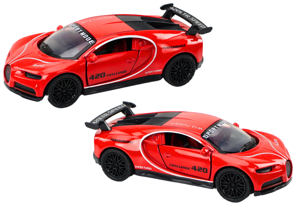 Sportski autić za igru 1:32 Friction Drive - Crveni