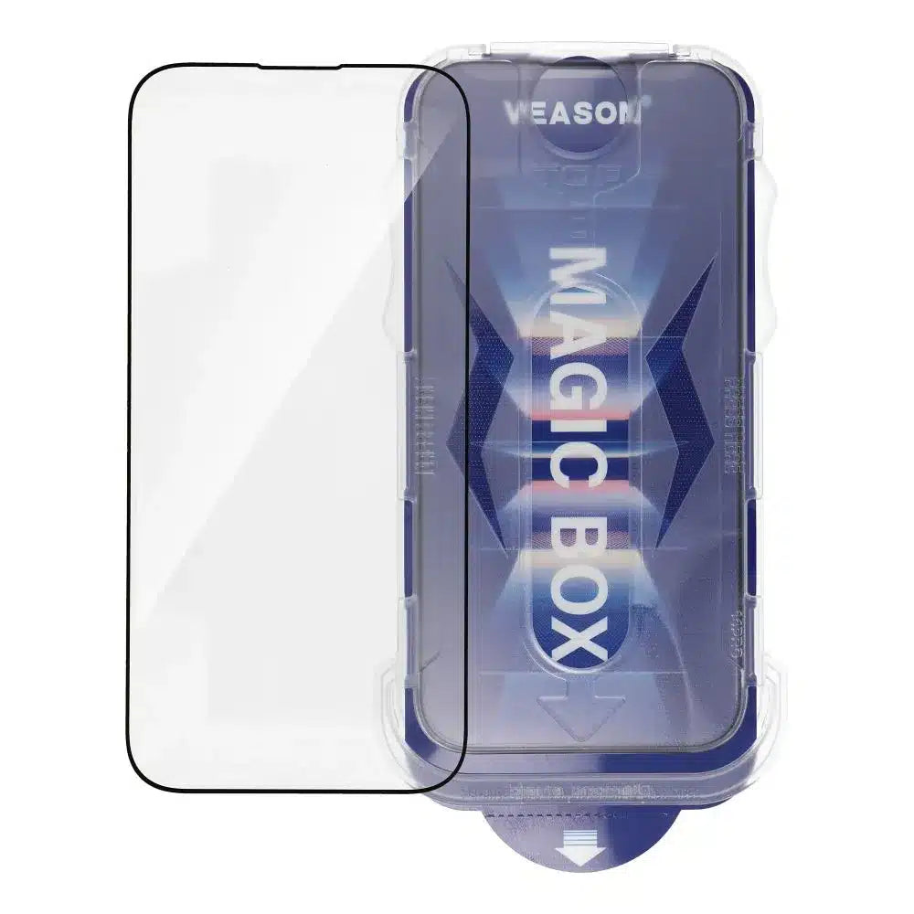 Kaljeno staklo 6D Pro Veason Easy-Install Glass – za iPhone 14 Pro crno