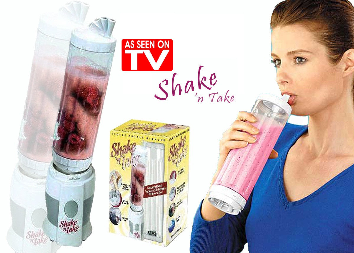 "Shake 'n Take blender" s prenosnom flašicom (pogledajte video)