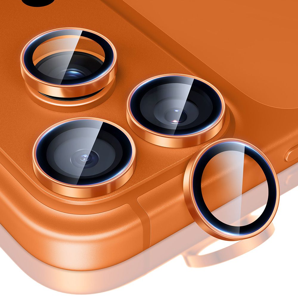 ESR Armorite zaštitno staklo za kameru za iPhone 17 Pro / Max / 15 Pro / Max / 16 Pro / Max - narančasto