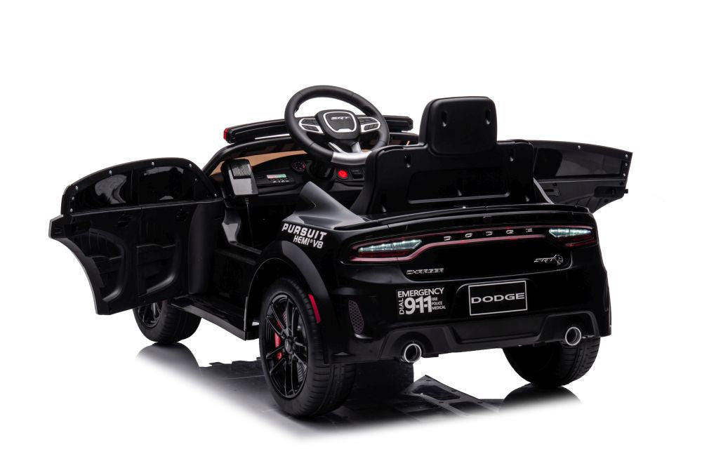 Licencirani policijski auto na akumulator Dodge Charger - crno/bijeli