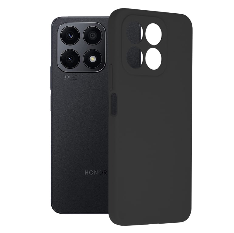 Techsuit Soft Edge Silicone maska za Honor X8a -crna