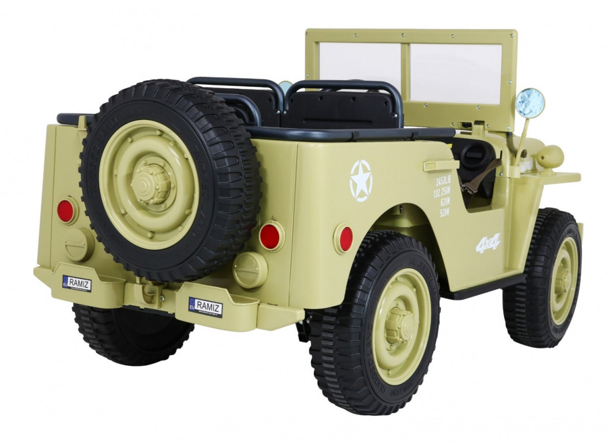 Retro Military Vehicle 4x4 Sand