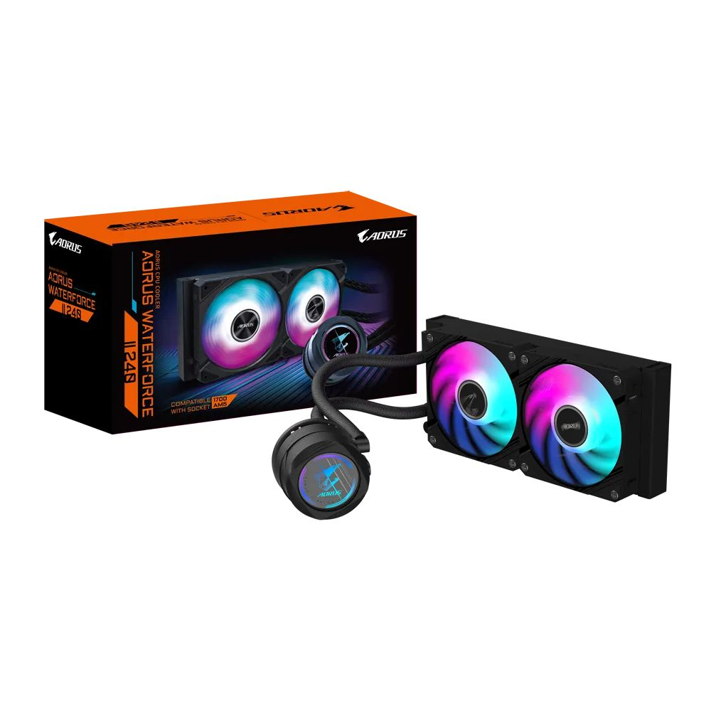 GIGABYTE AORUS WATERFORCE II 240 Procesor Sve-u-jednom vodeno hlađenje 12 cm Crno