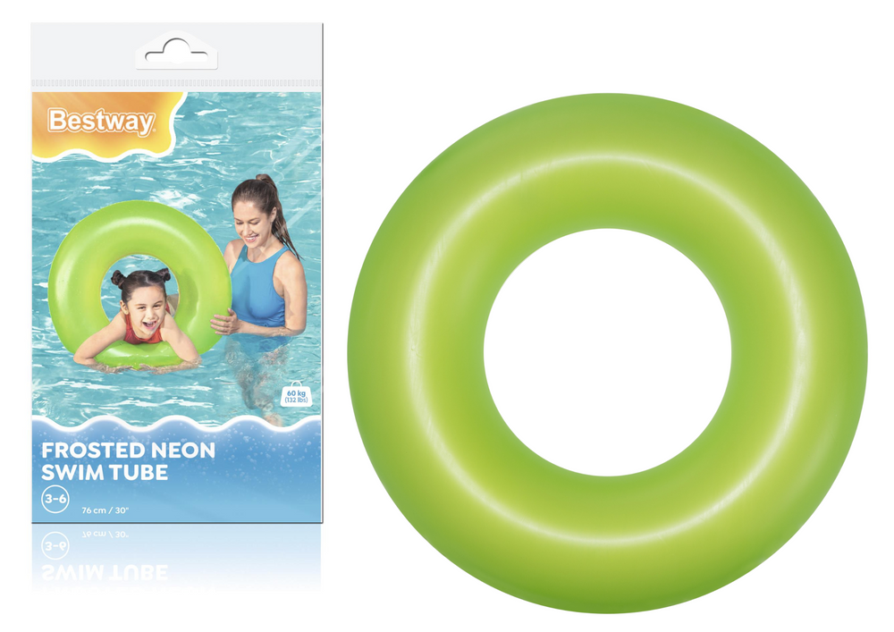 Obruč za plivanje na napuhavanje zeleni 76 cm Bestway 36024