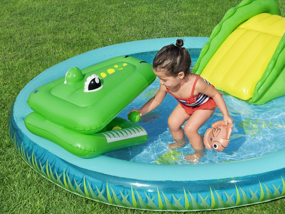 Bestway vodena igraonica s toboganom krokodil