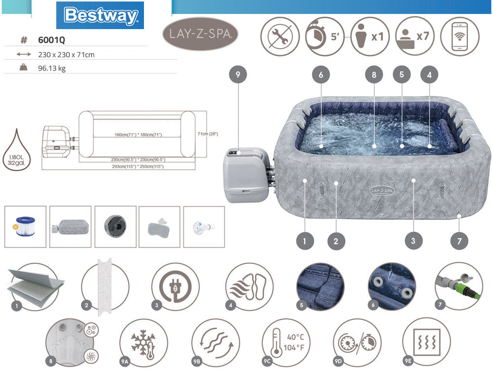 Bestway Lay-Z-Spa San Francisco