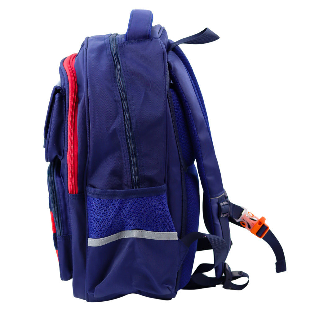 Školski ruksak Space 38x28x19cm - tamno plavi/crveni