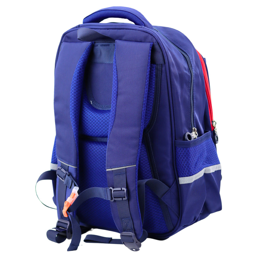 Školski ruksak Space 38x28x19cm - tamno plavi/crveni