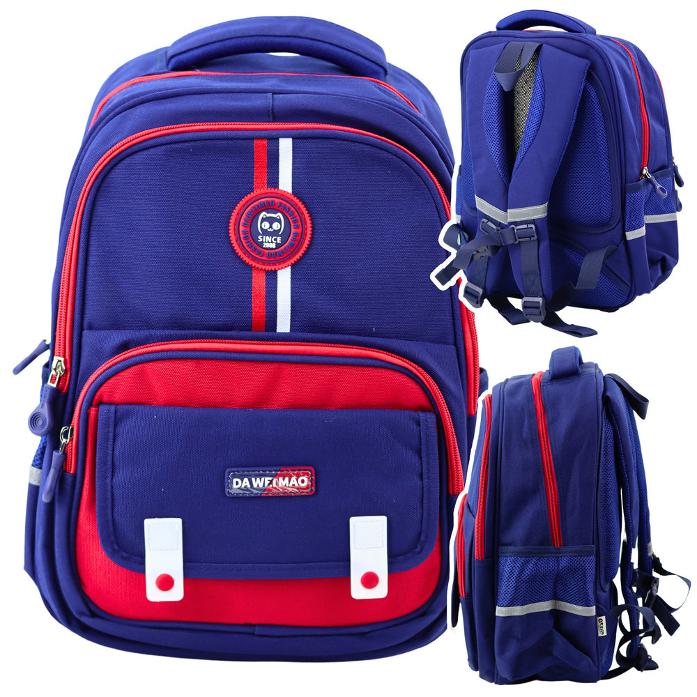 Školski ruksak WeMoo 38x28x19 cm - 20L - plavo/crveni