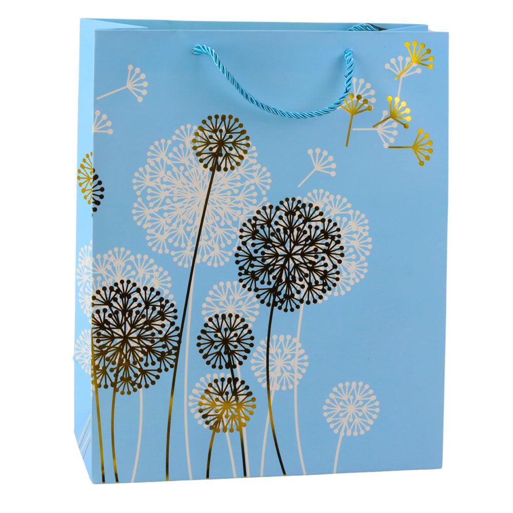 Gift Bag Dandelions Gold Elements 32 x 26 x 12cm