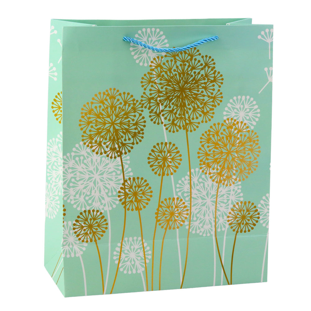 Gift Bag Dandelions Gold Elements 32 x 26 x 12cm