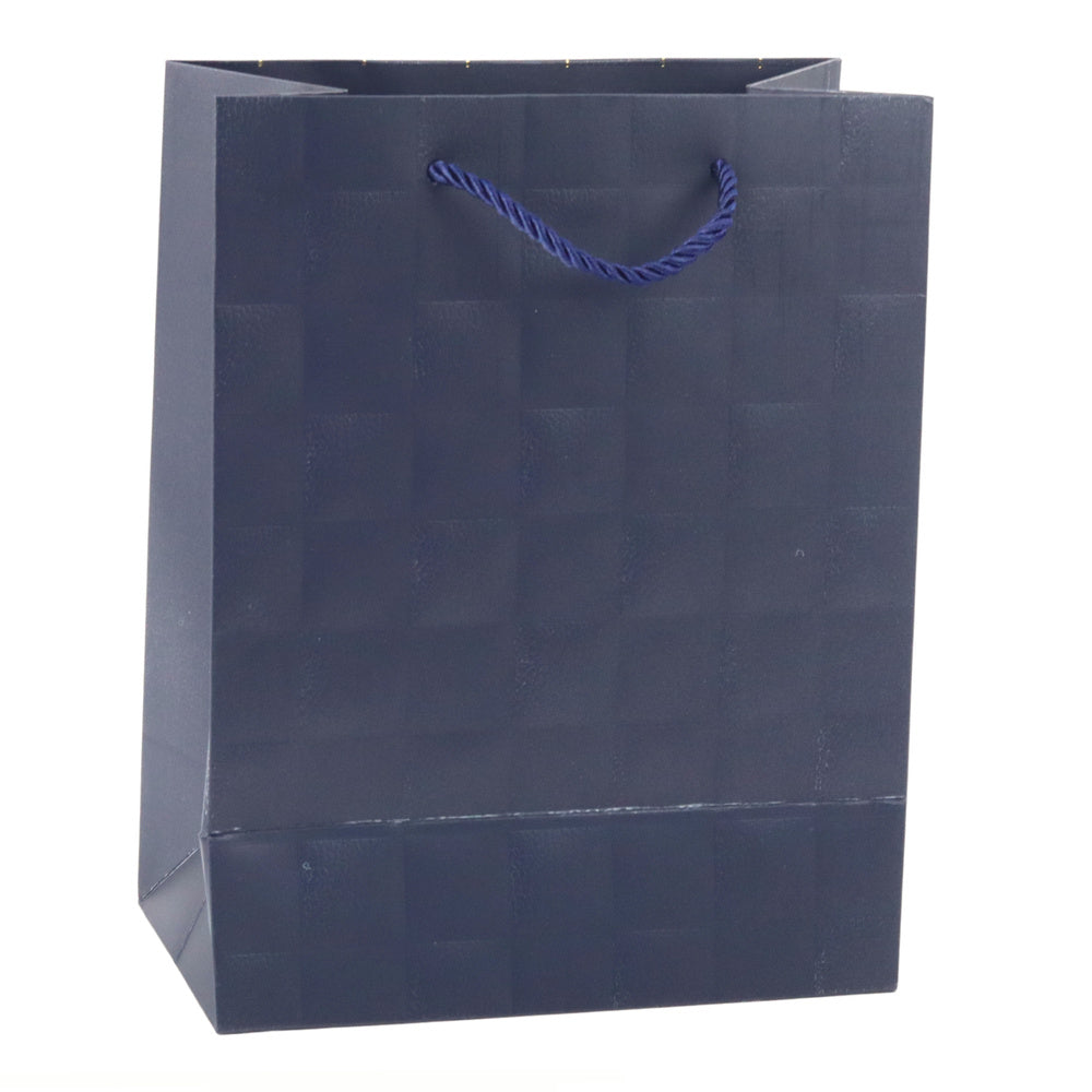 Elegant Embossed Squares Gift Bag 23 x 18 x 10.5 cm