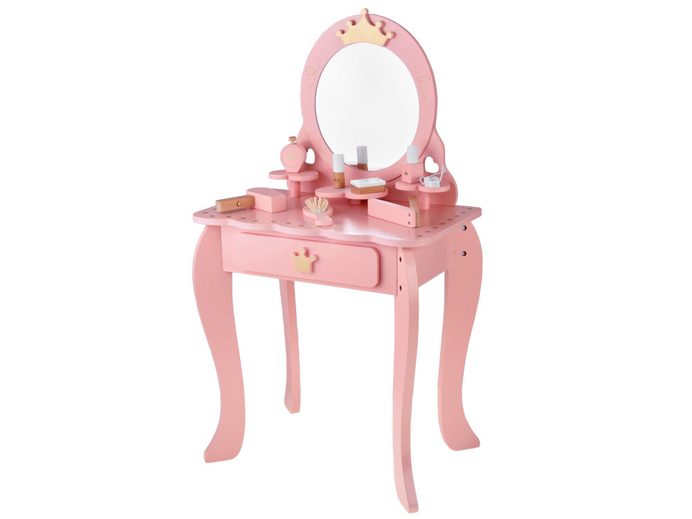 Drveni toaletni stolić pink