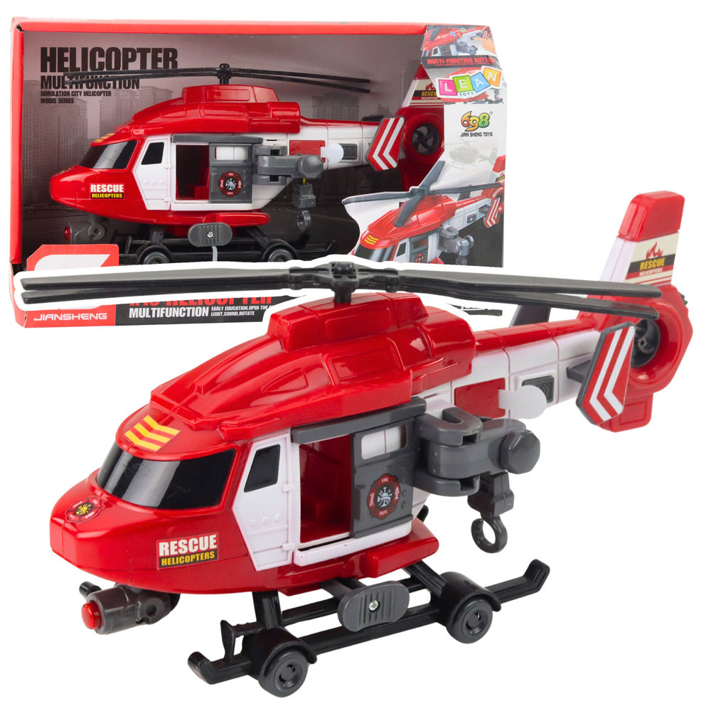 Vatrogasni helikopter za igru u omjeru 1:16 - crveni